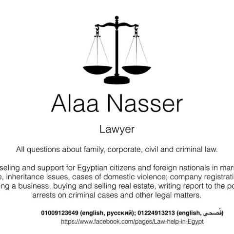 Адвокат Алаа Нассер